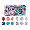 Cheriswelry 120Pcs 12 Colors Transparent Resin Cabochons CRES-CW0001-03-20