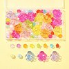 80Pcs 4 Styles Transparent Acrylic Beads MACR-FS0001-61-7
