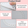 6Pcs Flat Round Acrylic Sheet MACR-CP0001-01B-6