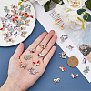 SUPERFINDINGS 42pcs 7 styles Alloy Enamel Connector Charms FIND-FH0007-66-4