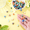 110Pcs 11 Styles Electroplate Round Glass Bead Charms PALLOY-TAC0307-6