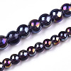 Electroplate Transparent Glass Beads Strands LS-GLAA-T032-T8mm-AB03-4