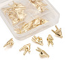 30Pcs 3 Style Rack Plating Alloy Pendants FIND-CD0001-18-4