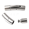 Tube 304 Stainless Steel Bayonet Clasps X-STAS-Q034-1-1