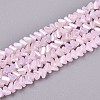 Electroplate Imitation Jade Glass Beads Strands GLAA-N023-4mm-32-1