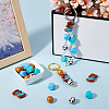 25Pcs 5 Styles Silicone Beads SIL-SC0002-08-4