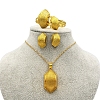 Hexagon Alloy Pendant Necklaces & Hoop Earrings & Cuff Bangles & Rings for Women FS-WG5B3B6-01-1