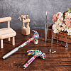 Flower Print Brass & Iron Hammer Set TOOL-WH0030-07P-5