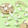 8Pcs Independence Day Theme Silicone Beads SIL-YW0002-39-4