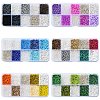 100G 10 Colors Glass Seed Beads SEED-YW0002-89A-2