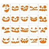 20 Styles Halloween Pumpkin PET Drawing Stencil PW-WGA6191-01-1