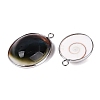 Natural Sea Shell Pendants SHEL-Q029-26P-2