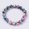 Natural Jade Beaded Stretch Bracelet BJEW-P214-M-6mm-2