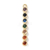 Brass Micro Pave Cubic Zirconia Pendants KK-A295-06C-G-1