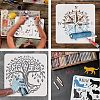 Large Plastic Reusable Drawing Painting Stencils Templates DIY-WH0172-694-4