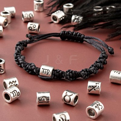 120Pcs 12 Style Alloy European Beads FIND-LS0001-12-1