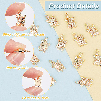 20Pcs Brass Charms KK-GO0001-19-1