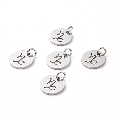 Non-Tarnish 304 Stainless Steel Charms STAS-Q201-T445-10S-1