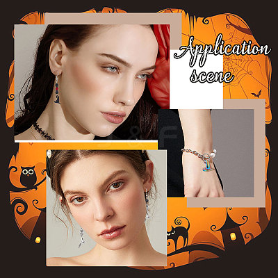 60Pcs 3 Style Rainbow Color Alloy Pendants FIND-SC0004-19-1
