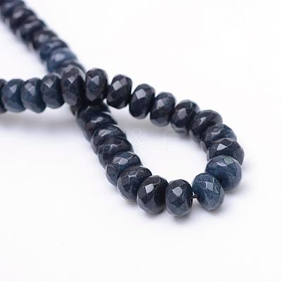 Natural White Jade Bead Strands G-R343-2x4-14-1