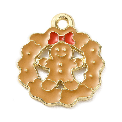 Christmas Theme Alloy Enamel Pendants ENAM-K074-03A-01-1