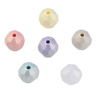 Spray Painted Acrylic Beads MACR-N006-26-C01-1
