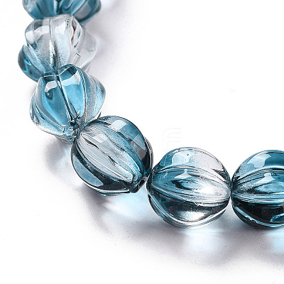 Transparent Glass Beads Strands GLAA-F114-02B-14-1