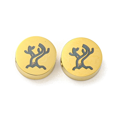 Halloween Theme 304 Stainless Steel Beads LS-STAS-M069-01O-G-1