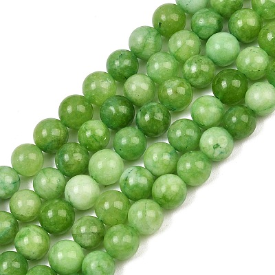 Natural Dyed White Jade Beads Strands GG-CBAEB22-B01-8mm-14-1