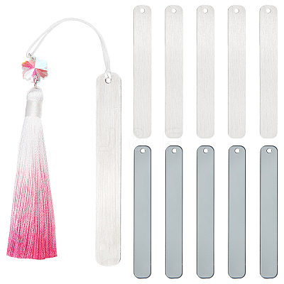 201 Stainless Steel Bookmarks DIY-WH0430-487B-1