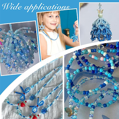 8 Sets 8 Colors Opaque Baking Paint Glass Beads DGLA-PH0001-21-1