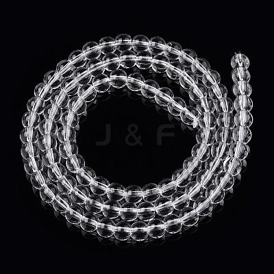 Transparent Glass Beads Strands GLAA-T032-T4mm-13-1