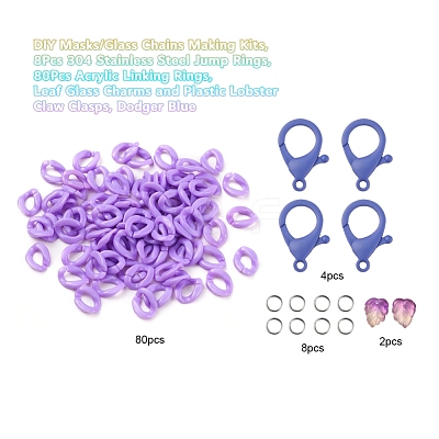DIY Masks Chains Making Kits DIY-YW0002-74B-1