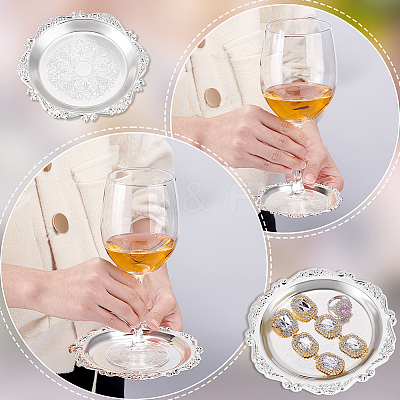 2Pcs 2 Styles Iron Jewelry Plate DJEW-PH0001-57-1