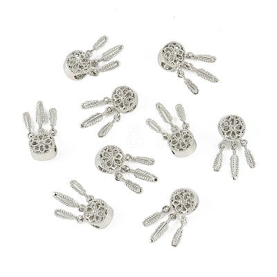 10Pcs Alloy European Beads FIND-YW0009-83P-1
