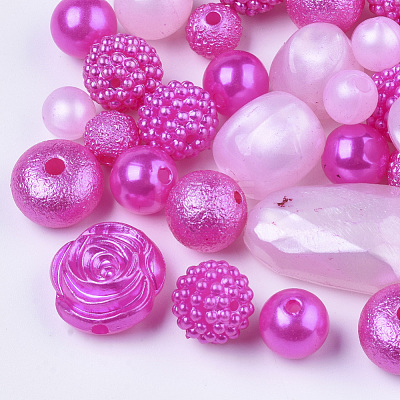 Acrylic Beads OACR-R073-01-1