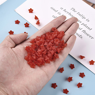 Transparent Acrylic Beads X-PL554-01-1