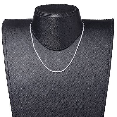 Cubic Zirconia Beaded Necklaces NJEW-JN02618-04-1