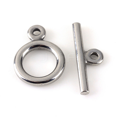 Tarnish Resistant 304 Stainless Steel Toggle Clasps X-STAS-Q195-85-1
