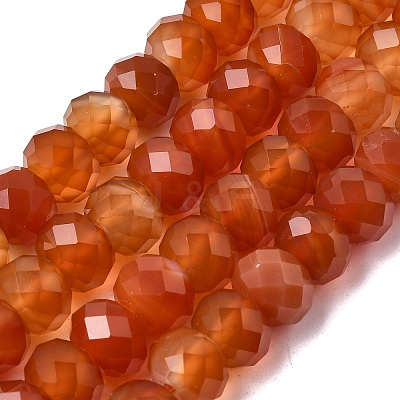 Natural Carnelian(Dyed & Heated) Beads Strands G-Q194-A01-01-1