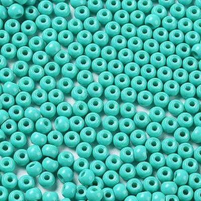 Baking Paint Glass Seed Beads SEED-H002-I-B507-1
