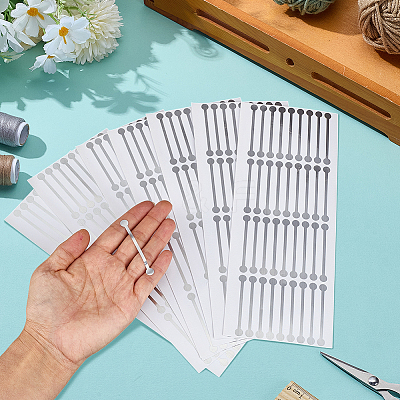 PVC Self-adhesive Stickers STIC-WH0003-60E-1