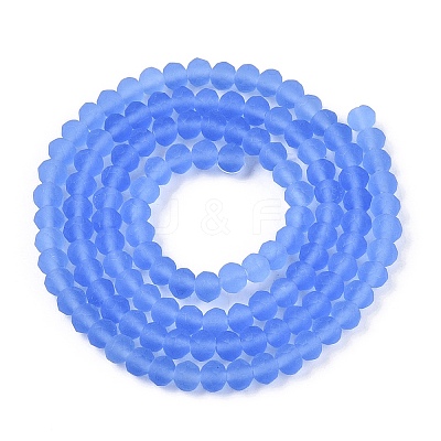 Transparent Glass Beads Strands EGLA-A044-T4mm-MD14-1