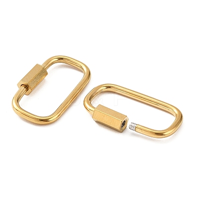 304 Stainless Steel Locking Carabiner STAS-C092-05H-G-1
