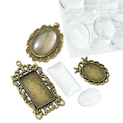 Vintage DIY Blank Pendant Making Kit DIY-FS0005-28-1