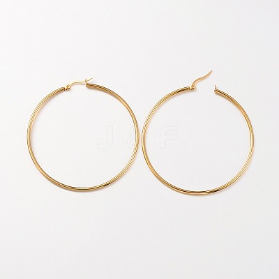 304 Stainless Steel Hoop Earrings EJEW-N0016-11G-J-1