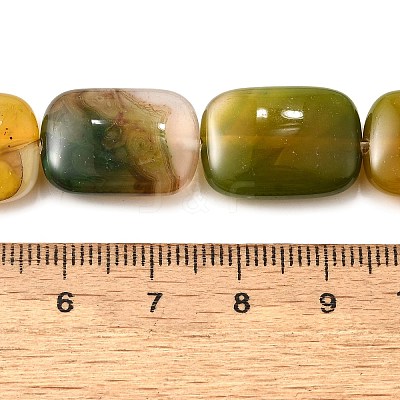 Natural Striped Agate/Banded Agate Beads Strands G-B137-B01-01K-1