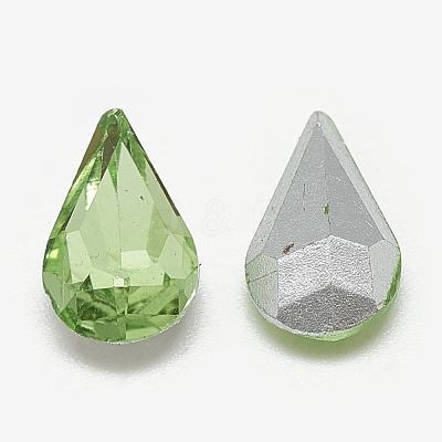 Pointed Back Glass Rhinestone Cabochons RGLA-T082-5x8mm-19-1