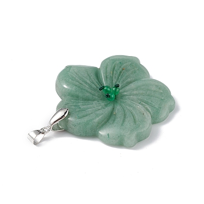 Natural Green Aventurine Big Pendants G-B040-01P-06-1