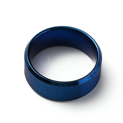 201 Stainless Steel Wide Band Finger Rings for Women Men RJEW-WH0009-13B-BU-1